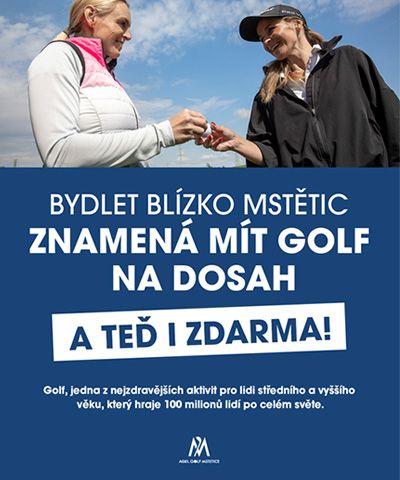 Bydlíš blízko Mstětic? Golf máš doslova na dosah!